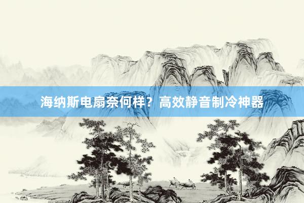 海纳斯电扇奈何样？高效静音制冷神器