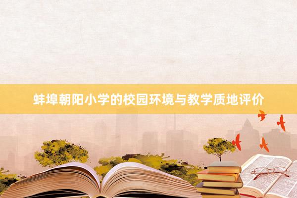 蚌埠朝阳小学的校园环境与教学质地评价